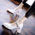 High Fashion Rhinestone Embedded Mary Jane Block Heels